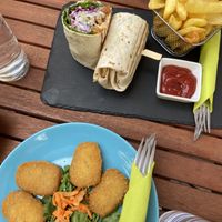 Chicken nuggets at Veggiezz - Am Salzgriess in Vienna