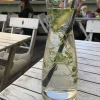 Lemon and thyme lemonade @ Veggiezz, Vienna at Veggiezz - Am Salzgriess in Vienna
