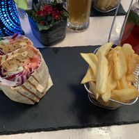 Gyros wrap at Veggiezz - Am Salzgriess in Vienna