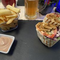 Gyros wrap at Veggiezz - Am Salzgriess in Vienna
