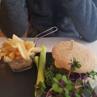 Veggie burger #Veganuary at Veggiezz - Am Salzgriess in Vienna