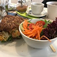 Low carb burger. at Veggiezz - Am Salzgriess in Vienna