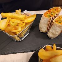 Chick'n Curry wrap at Veggiezz - Am Salzgriess in Vienna