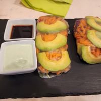 Avocado roll at Veggiezz - Am Salzgriess in Vienna