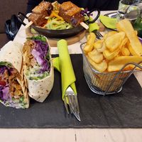 Gyros wrap at Veggiezz - Am Salzgriess in Vienna