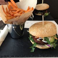 The burgers are amazing!  at Veggiezz - Am Salzgriess in Vienna