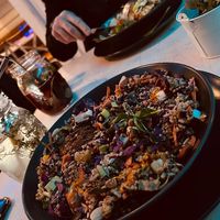 Main corse with fresh drinks #Veganuary at Veggiezz - Am Salzgriess in Vienna