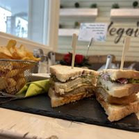 Schnitzel club sandwich  at Veggiezz - Am Salzgriess in Vienna