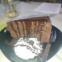 Sacher cake at Veggiezz - Am Salzgriess in Vienna