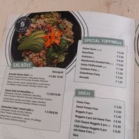 Menu at Veggiezz - Am Salzgriess in Vienna