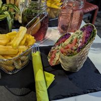 gyros wrap at Veggiezz - Am Salzgriess in Vienna