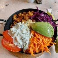 Gyros bowl at Veggiezz - Am Salzgriess in Vienna