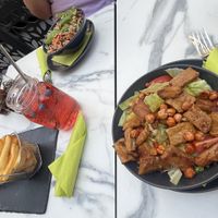 Vegan Ceaser Salad, Avocado Quinoa Bowl and Cheese Burger  at Veggiezz - Am Salzgriess in Vienna