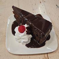 Sachertorte at Veggiezz - Am Salzgriess in Vienna