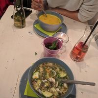 soups and homemade drinks at Veggiezz - Am Salzgriess in Vienna