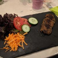 delicious seitan pepper small steak at Veggiezz - Am Salzgriess in Vienna