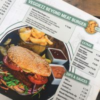 Awesome menu at Veggiezz - Am Salzgriess in Vienna