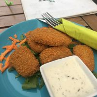 Nuggets and dip at Veggiezz - Am Salzgriess in Vienna