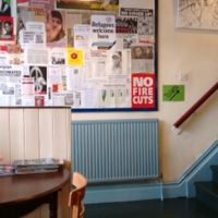 let's you know what they believe in at Red Triangle Cafe in Burnley