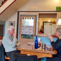 open kitchen at Red Triangle Cafe in Burnley