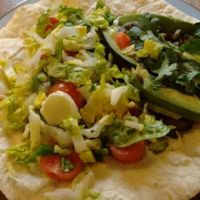 open black bean and avocado burrito at Red Triangle Cafe in Burnley