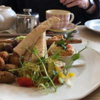 Vegan mezze  at The Veggie Cafe in Ilkley