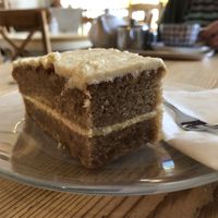 Stem ginger cake   at The Veggie Cafe in Ilkley