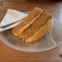 Lemon and poppyseed cake at The Veggie Cafe in Ilkley