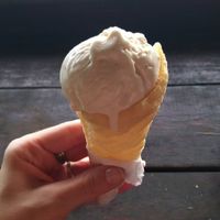 Vegan gluten free signature ice cream at Buzzz Cafe in Tagbilaran