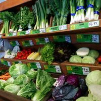 produce section at Eastfield Natural Foods in Croydon