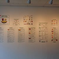 Menu Wall. at Grazers Restaurant in Kent