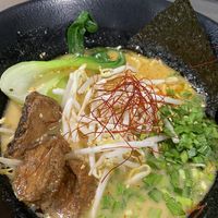 Not so spicy ramen.  at Ramen Hood in Los Angeles