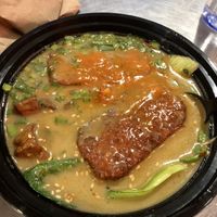 Post-broth  at Ramen Hood in Los Angeles