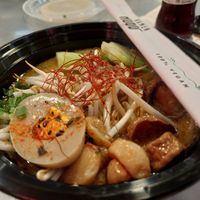Garlic Ramen + egg at Ramen Hood in Los Angeles