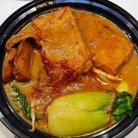 Spicy Garlic "Pork" ramen at Ramen Hood in Los Angeles