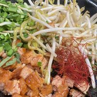 Beautiful cold noodle soup  at Ramen Hood in Los Angeles