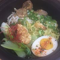 Garlic ramen  at Ramen Hood in Los Angeles