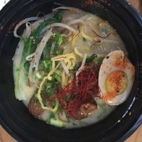 Classic Ramen, plus the tofu vegan egg.  at Ramen Hood in Los Angeles