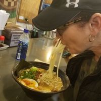 Grinding 😊 at Ramen Hood in Los Angeles