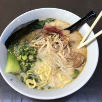 Vegan ramen  at Ramen Hood in Los Angeles