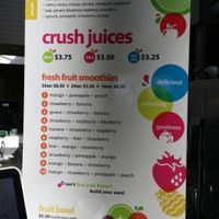 Menu Board, January 2016 at Green Crush in Ventura