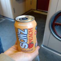 Sqwz peach soda at Bio Station in Antwerpen