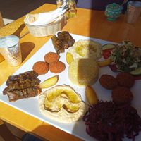 Blumenhaus-Teller vegan at Cafe Blumenhaus in Nuertingen