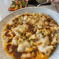 Manti with soy crumbles  at KafeNAsanat in Istanbul