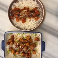 Kebab and tofu   at KafeNAsanat in Istanbul