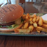 Pea burger at KafeNAsanat in Istanbul