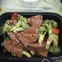 Soy beef + broccoli   at Chia Sen in Scarborough