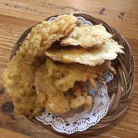 Vegetable Bakwan (you definitely get your moneys worth) at LN Fortunate Coffee Bandung in Bandung