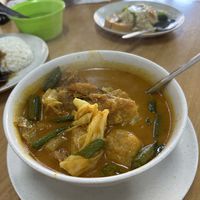 Small curry- which was in fact a giant sharing portion.  #Veganuary at Destin Vegetarian in Batu Caves