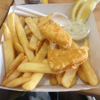fish & chips basket at Bliss & Chips in Newtown